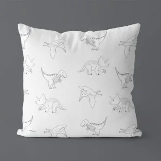dino kussen wit dinosaurus hiphuisje