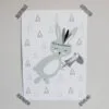 Poster konijntje groen kinderkamer babykamer Hip Huisje