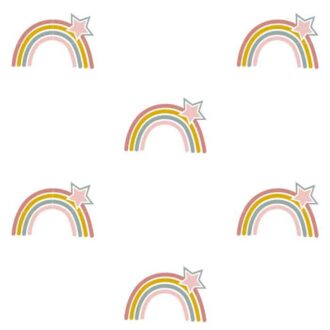 behang regenboog regenbogen meisjeskamer kinderbehang kinderkamer hiphuisje 3