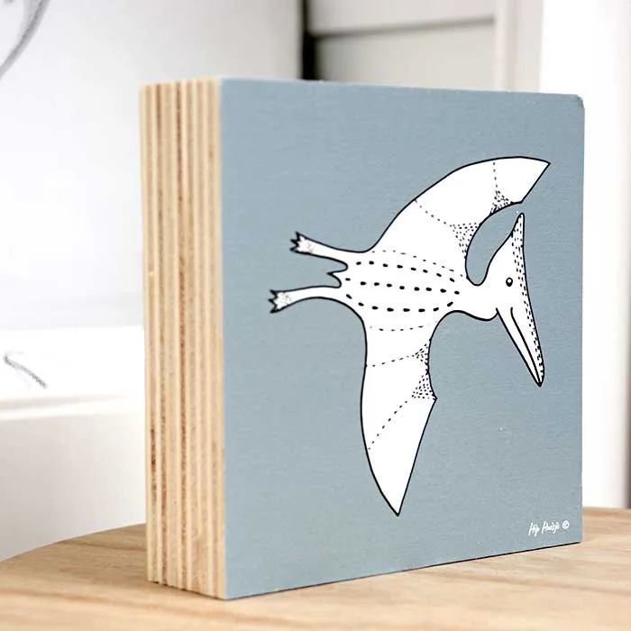 decoblok dino groen triceratops kinderkamer decoratie hiphuisje 2