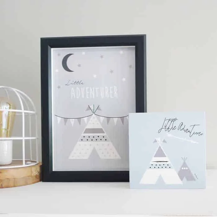 decoblok tipi decoratie kinderkamer blauw grijs hiphuisje 3