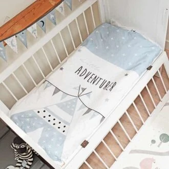 dekbedovertrek blauw tipi peuterbed kinderbed hiphuisje 4
