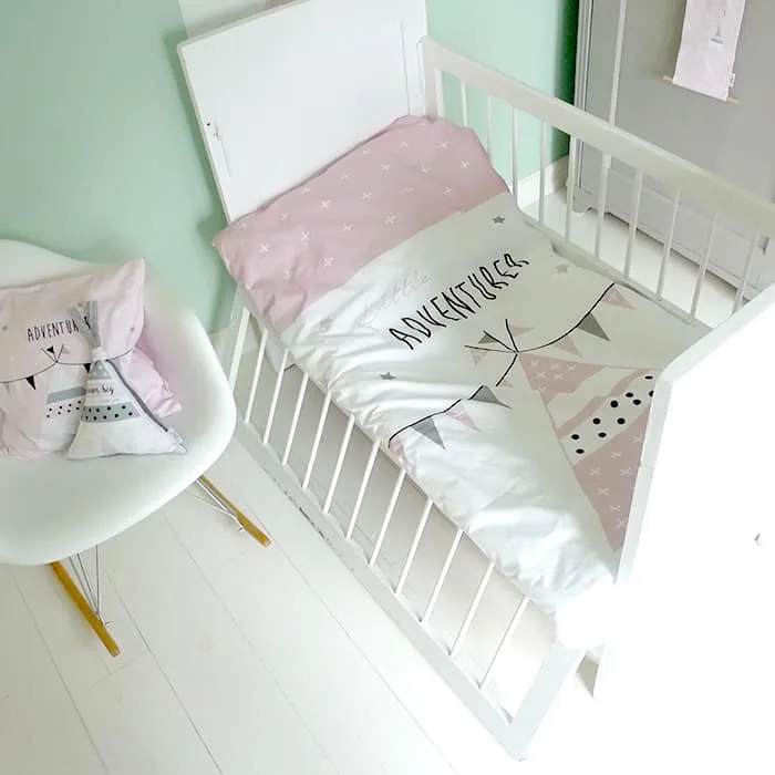 dekbedovertrek roze tipi meisjeskamer kinderkamer accessoires hiphuisje
