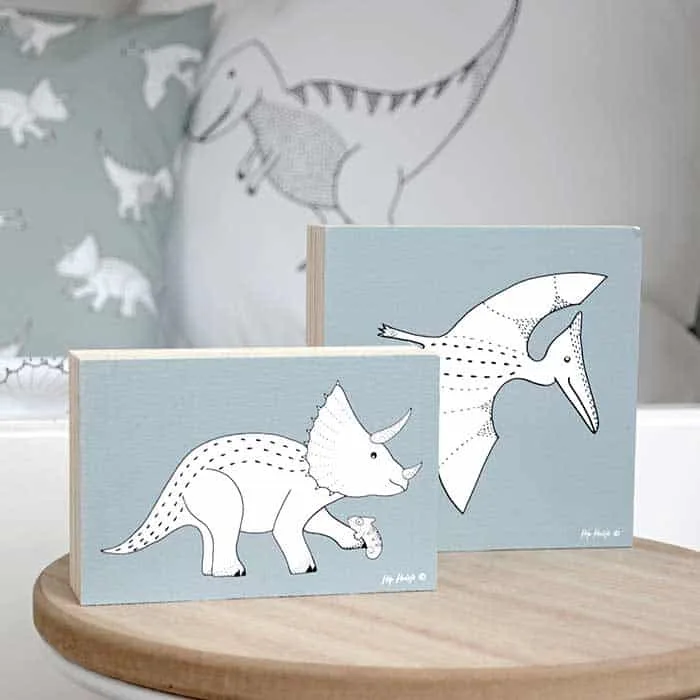 dino decoratie blokken hout printophout hiphuisje 5