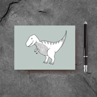 kaart t-rex dino groen kinderkamer hiphuisje 2