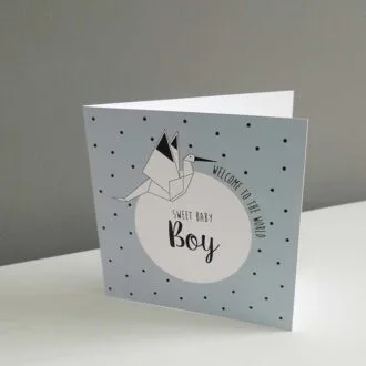 kaart geboorte jongetje ooievaar stationary ooievaar hiphuisje