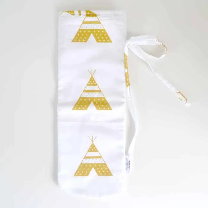 kruikenzak okergeel tipi hiphuisje