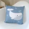 kussen 40x40 walvis blauw babykamer inrichting hiphuisje