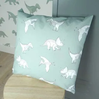 kussen dino groen jongenskamer hiphuisje 2