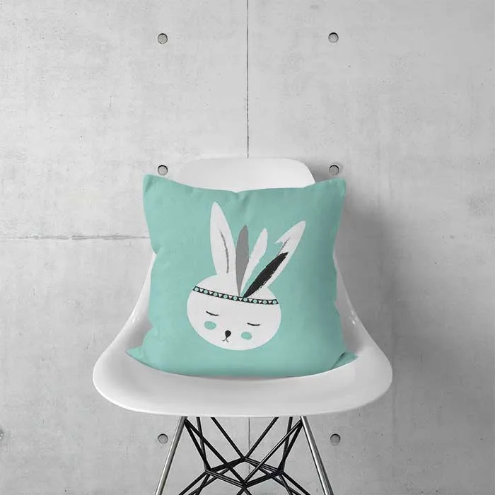 kussen konijntjes groen babykamer kinderkamerstyling hiphuisje 2