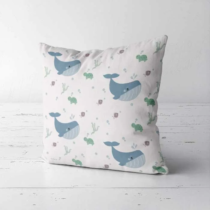 kussen walvis kinderkamerdecoratie kinderkussen sfeer oceaan hiphuisje