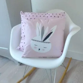 kussens roze kinderkamer konijntje hiphuisje 2