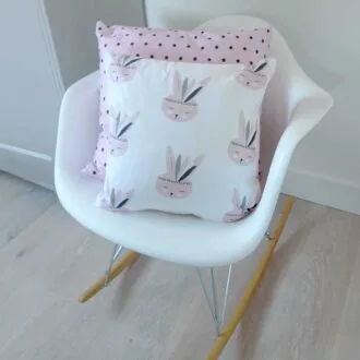 kussentje konijntje roze kussens kinderkamer hiphuisje 2