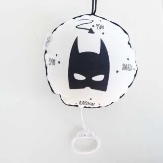muziekdoosje batman babykamer jongenskamer baby kraamcadeau muziekmobiel hiphuisje