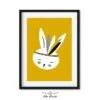 poster konijntje okergeel kinderkamer babykamer accessoires 3
