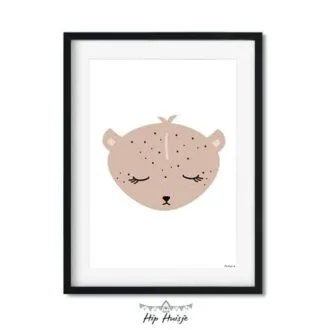 poster luipaard kinderkamer jungle hiphuisje 3