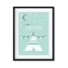 poster tipi groen little adventurer hiphuisje 3