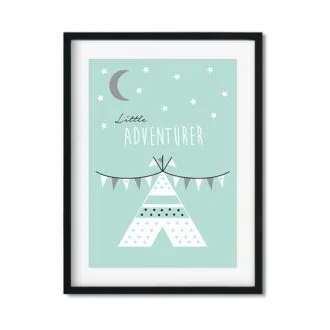poster tipi groen little adventurer hiphuisje 3