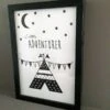 Poster tipi zwart wit. 16 poster tipi in lijst