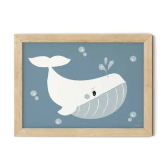 poster walvis babykamer kinderkamer posters hiphuisje