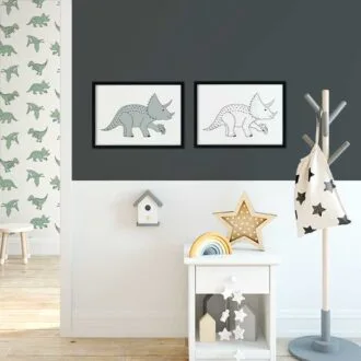 posters dinosaurus kinderkamer triceratops hiphuisje 4