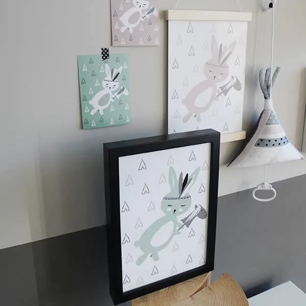 posters en kaarten kinderkamer babykamer hip huisje