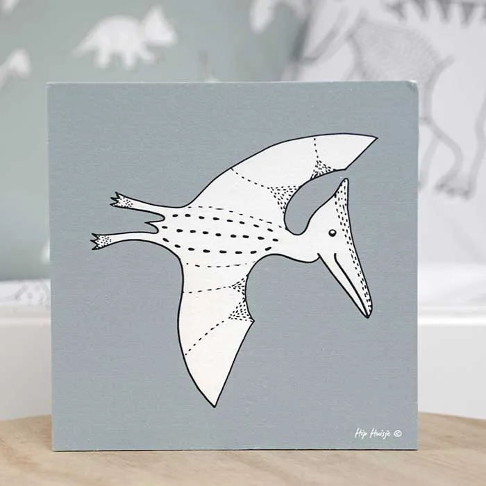 vierkant dino decoblok decoratie kinderkamer dinosaurus hiphuisje 2