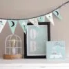 vlaggenlijn decoratie hout poster jongen kinderkamer babykamer hiphuisje