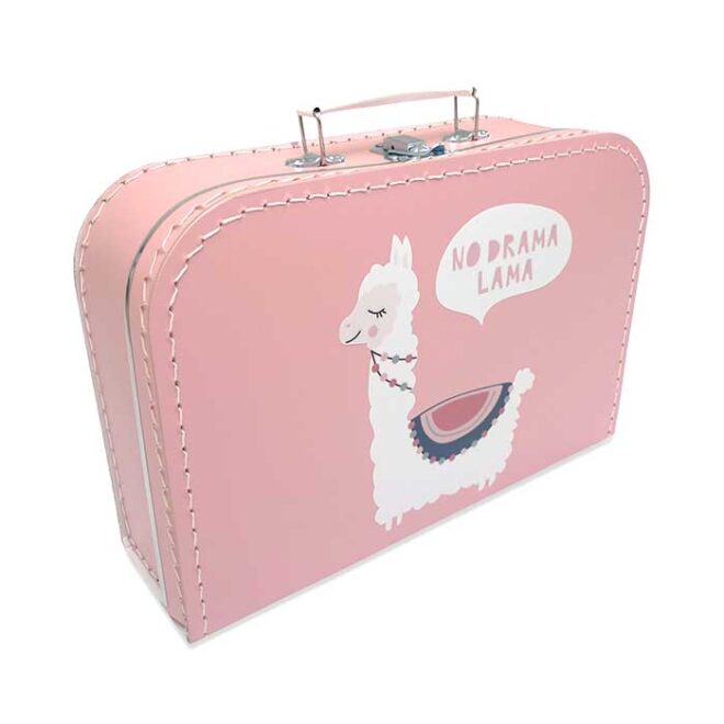 koffertje lama roze meisje kraamcadeau hiphuisje