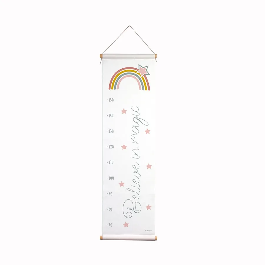 GROEIMETER regenboog babykamer kinderkamer hiphuisje