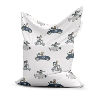 zitzak met dieren onderweg achterzijde - hiphuisje