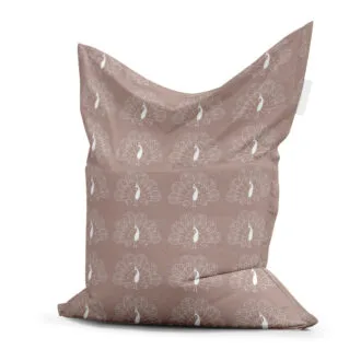 zitzak pauw oudroze achterzijde hiphuisje kopiëren