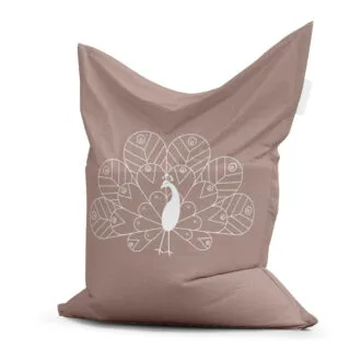 zitzak pauw oudroze voorzijde hiphuisje