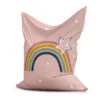 zitzak regenboog roze meisjeskamer