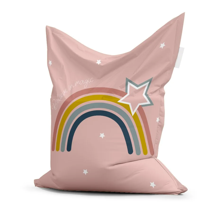 zitzak regenboog roze meisjeskamer