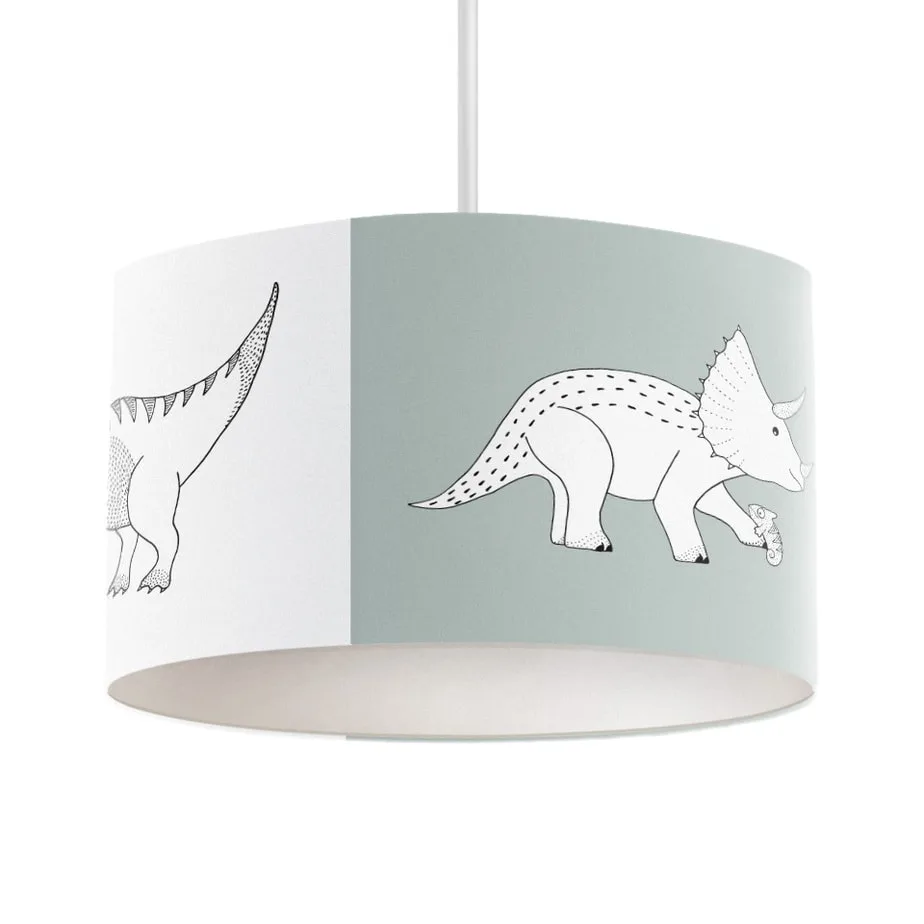Hanglamp dinosaurus groen kinderkamer 1 hanglamp dino groen wit hiphuisje