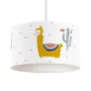 Hanglamp lama okergeel met wit 8 hanglamp lama okergeel meisjeskamer kinderlamp hiphuisje