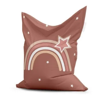 zitzak regenboog bruin kinderkamer