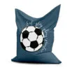 zitzak voetbal blauw kinderkamer