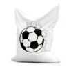 zitzak voetbal zwart wit kinderkamer