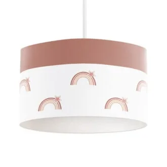 hanglamp aardetinten met regenboog