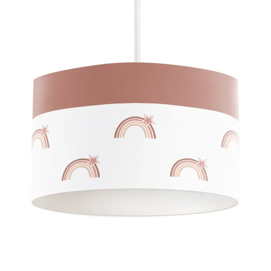 Hanglamp aardetinten met regenboog 1 hanglamp aardetinten met regenboog