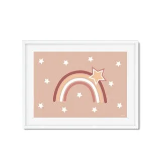 poster regenboog in aardetint hiphuisje