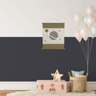 ruimtevaart poster van textiel klein hiphuisje kopieren