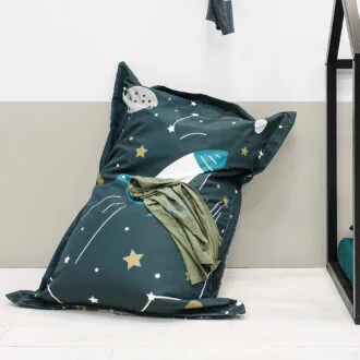 zitzak ruimtevaart jongenskamer hiphuisje