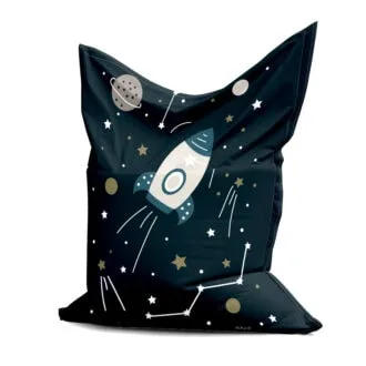 zitzak ruimtevaart print hip huisje