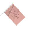 geboortevlag roze met naam