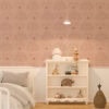 behang hartje pauw naturel meisjeskamer hiphuisje