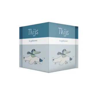 geboortebord krokodil vliegtuig jongetje hiphuisje kopiëren