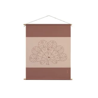 textielposter pauw naturel hiphuisje kopiëren